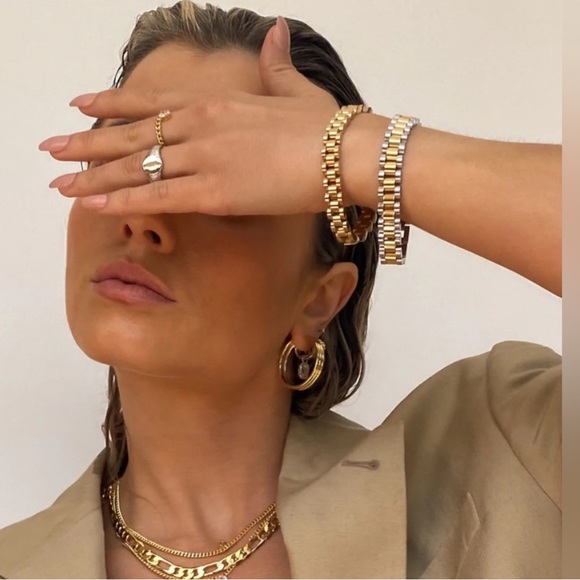 ✨Luv AJ - The Two-Toned Timepiece Bracelet - NEVER WORN ✨ - Picture 3 of 8